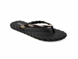Chinelo Beira Rio 8557.109 (34-39) - Preto Creme Preto 106989