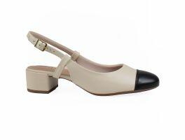 Sapato Beira Rio 4301.111 (34-39) - Creme Preto 85222