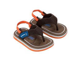 Chinelo Cartago Malaga Sport 12406 (19-25) - Branco Marrom Laranja Bf812 