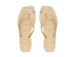 Chinelo Arezzo Brizza Z19027 (33-40) - Cintilante Gold Jell H11 0001U