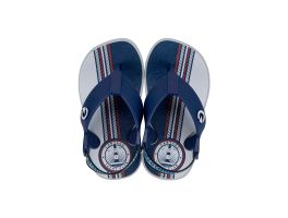 Chinelo Cartago Atlanta Baby 12256 (19-25) - Cinza Azul Vermelho BL097