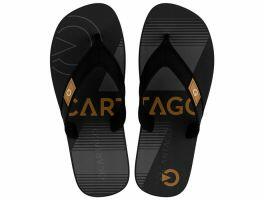 Chinelo Cartago Dakar 10808 (28-36) - Cinza Preto Amarelo Br569