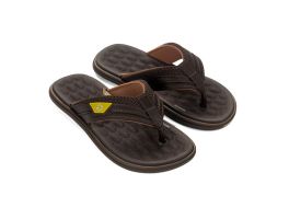 Chinelo Cartago Malta VI 12497 (28-36) - Marrom Amarelo Bl936 