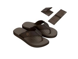 Chinelo Cartago Medelin 12534 (37-44) - Marrom Bq331