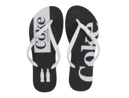 Chinelo Coca Cola Akaroa Cc4395 (35-42) - Preto Branco 