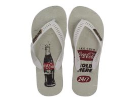 Chinelo Coca Cola Conyers (37-44) - Branco Cc3847 