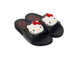 Chinelo Hello Kitty Mania Gaspea 23315 (25-33) - Preto Branco BO816 