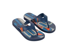 Chinelo Ipanema Deck City 27114 (23-32) - Azul Laranja Bege Bm896 