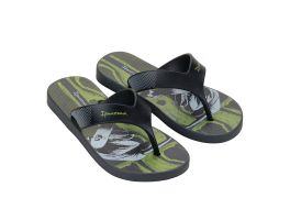 Chinelo Ipanema Deck City 27114 (23-32) - Grafite Preto Verde BM897 