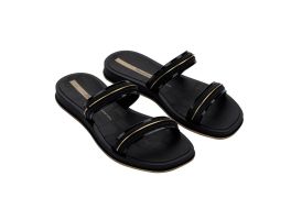 Chinelo Ipanema Glow Slide Familia 2 27400 (33-40) - Preto Dourado Br775