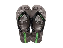 Chinelo Ipanema Temas Infantil 25479 (23-32) - Preto Cinza Bk643 