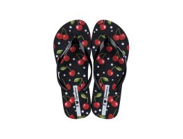 Chinelo Ipanema Trendy Print 27452 (33-40) - Preto Vermelho Verde Bq997