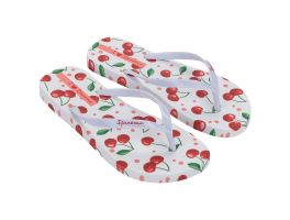 Chinelo Ipanema Trendy Print 27452 (33-40) - Branco Vermelho Verde Bq999 