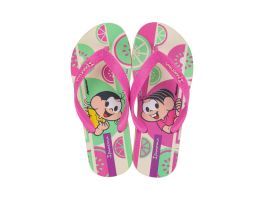Chinelo Ipanema Turma da Monica  26790 (23-32) - BK412 Bege Lilás Verde 