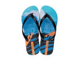 Chinelo Ipanema Urbana 25373 (37-44) - Preto Azul Laranja BJ251 