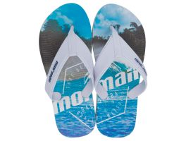 Chinelo Mormaii Tropical 10591 (37-42) - Branco Branco Azul BK968 