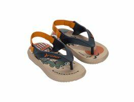 Chinelo Rider R1 III 12295 (19-25) - Bege Cinza Laranja Bp344