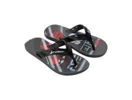 Chinelo Rider Street Joy 11768 (28-36) - Cinza Preto Vermelho BG209