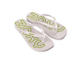 Chinelo Zaxy Start 19337 (33-40) - Off White Claro Verde Bu037