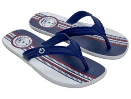 Chinelo Cartago Atlanta II 12432 (37-44) - Cinza Azul Verm BL042 