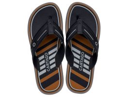 Chinelo Cartago Palermo II 12572 (37-44) - Cinza Preto Castanho Br539 