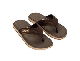 Chinelo Cartago Paris II 12214 (37-44) - Bege Claro Marrom Bn805 