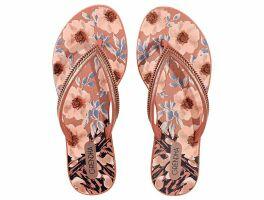 Chinelo Grendha Mais Açaí 18060 (33-40) - Rosa Floral 90984 