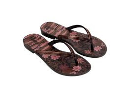 Chinelo Grendha Mais Acai Energia 18060 (33-40) - Preto Floral At388 