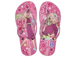 Chinelo Ipanema Barbie Meu Encanto 27291 (23-32) - Rosa Glitter  Bq419 