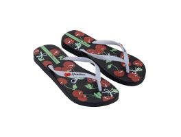 Chinelo Ipanema Fun Vibes 27410 (33-40) - Preto Branco Bt157 