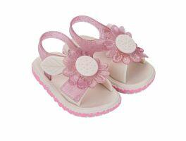Sandália Zaxynina Spring Baby 19263 (19-27) - Rosa Off Bq722 