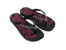 Chinelo Zaxy Start 19337 (33-40) - Preto Rosa Neon Bu036 