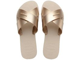 Havaianas Aqua Metallic (33-40) - Bege Palha 0121  