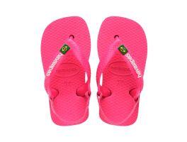 Havaianas Baby Brasil Logo (20) - Rosa Flux Branco 8418