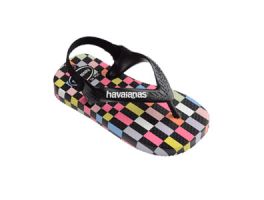 Havaianas Baby Check (19) - Branco Preto 0128