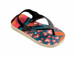 Havaianas Baby Mini Me (Nº21) - Bege Palha Preto 9446 