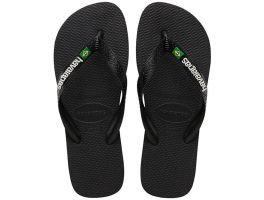 Havaianas Brasil Logo (45/46) - Preto Preto 1069 