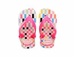Havaianas Baby Check (21) - Branco Rosa Flux  7026 