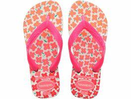 Havaianas Kids Flores (27/28) - Branco Rosa Flux 7026