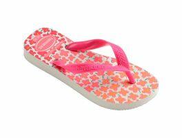 Havaianas Kids Flores (27/28) - Branco Rosa Flux 7026