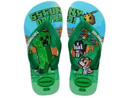 Havaianas Kids Minecraft (33-42) - Verde Pátria 2703  