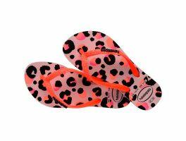 Havaianas Kids Slim Glitter II (35-38) - Rosa Peônia Preto 6386 
