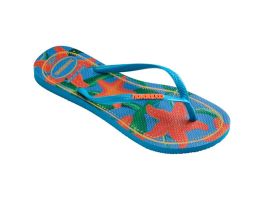 Havaianas Slim Tropical (37/38)  - Turquesa 0212 