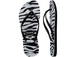 Havaianas Slim Animals Glitter (23/24) - Preto 0090 