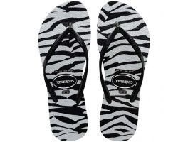 Havaianas Slim Animals Glitter (23/24) - Preto 0090 