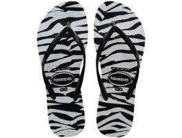 Havaianas Slim Animals Glitter (29/30) Cx c/ 9 pares - Preto 0090  