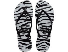 Havaianas Slim Animals Glitter (25/26) - Preto 0090 