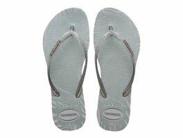 Havaianas Slim Glitter Edge (41/42) - Cinza Gelo 3498