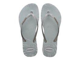 Havaianas Slim Glitter Edge (37/38) - Cinza Gelo 3498