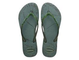 Havaianas Slim Glitter Edge (35/36) - Verde Olive 4896